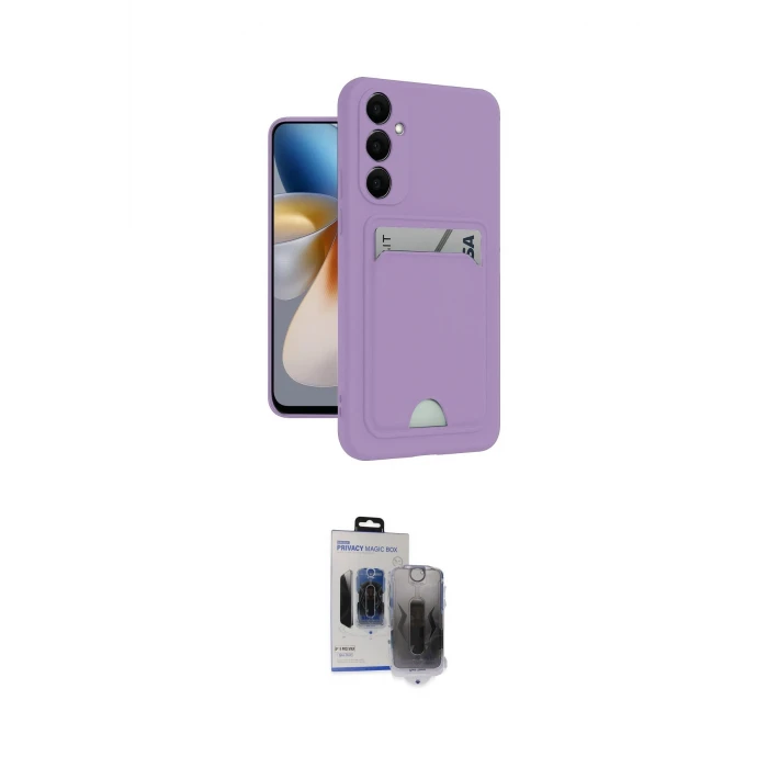 ieg™ Galaxy S24 Plus Kılıf Vadi Çizgi Prime - Siyah Vanessa Magic Hayalet Cam