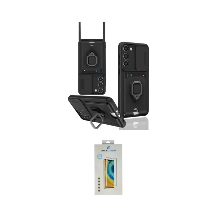 ieg™ Galaxy S24 Plus Kılıf Vadi Form Prime - Siyah Polymer Nano Ekran Koruyucu