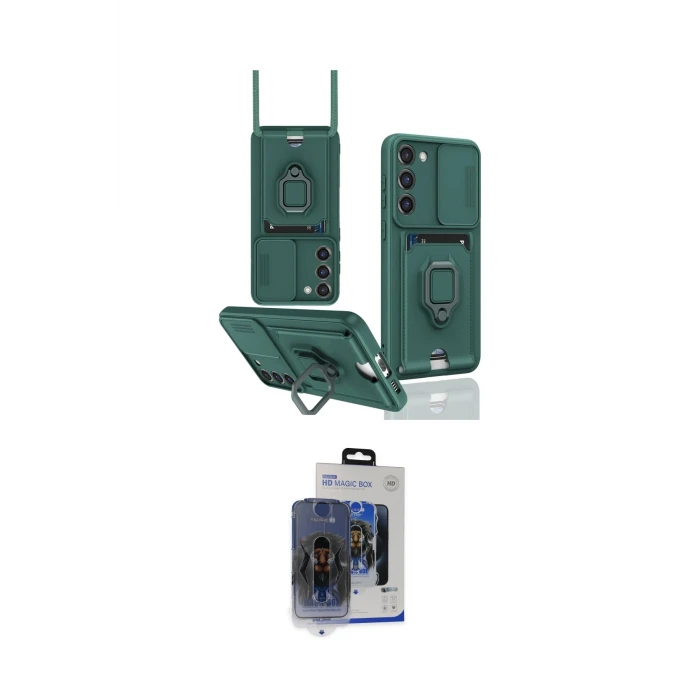 ieg™ Galaxy S24 Plus Kılıf Vadi Form Prime - Siyah Vanessa Magic Cam