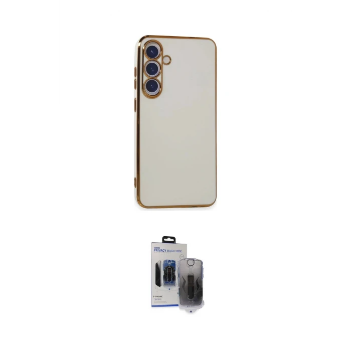 ieg™ Galaxy S24 Plus Kılıf Yankı Serisi - Siyah Vanessa Magic Hayalet Cam