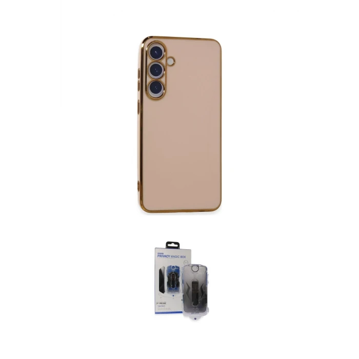ieg™ Galaxy S24 Plus Kılıf Yankı Serisi - Siyah Vanessa Magic Hayalet Cam
