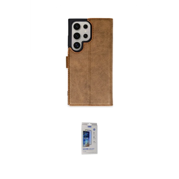 ieg™ Galaxy S24 Ultra Kılıf Siluet Işık Serisi - Siyah Durable Full Glue Curved Cam