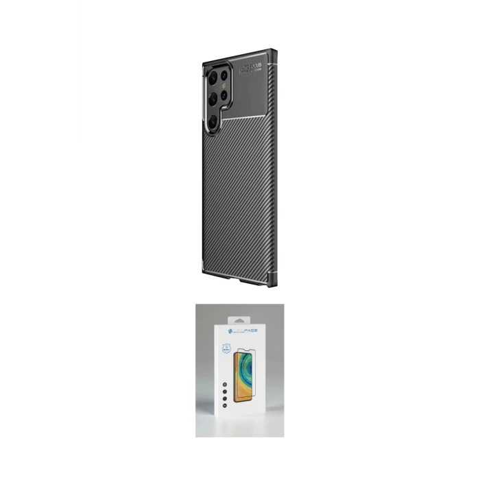 ieg™ Galaxy S25 Ultra Kılıf Eksen Form Prime - Şeffaf Polymer Nano Ekran Koruyucu