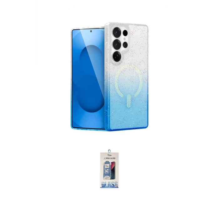 ieg™ Galaxy S25 Ultra Kılıf Eksen Minimal Özel Seri - Siyah Joko Magic 5D Cam