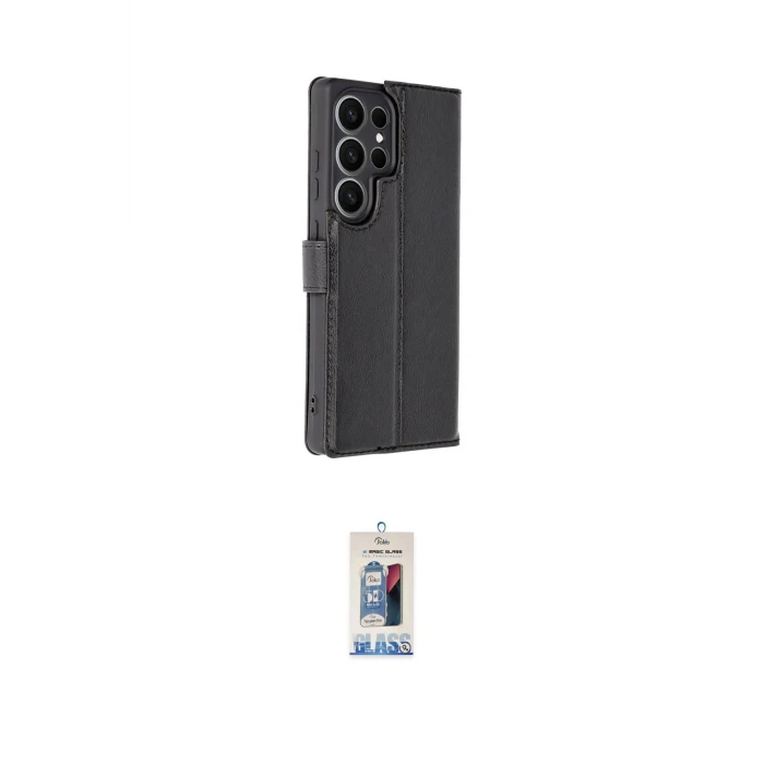 ieg™ Galaxy S25 Ultra Kılıf Siluet Işık Serisi - Siyah Joko Magic 5D Cam