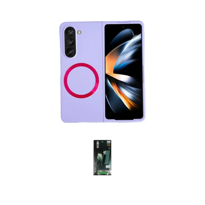 ieg™ Galaxy Z Fold 5 Kılıf Ahenk Form Prime - Şeffaf 360 Fold Full Body