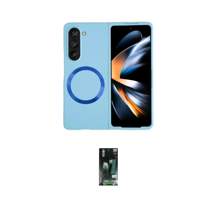 ieg™ Galaxy Z Fold 5 Kılıf Ahenk Form Prime - Şeffaf 360 Fold Full Body