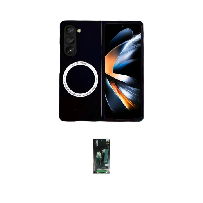 ieg™ Galaxy Z Fold 5 Kılıf Ahenk Form Prime - Şeffaf 360 Fold Full Body