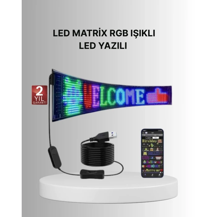 ieg™ Gece Kullanıma Uygun  Pixel RGB LED Panel Estetik Atmosfer Işığı