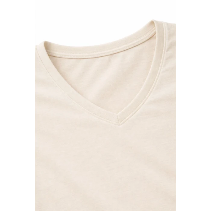 ieg™ Genç Kız Çocuk V Yaka Tişört Model - Taş