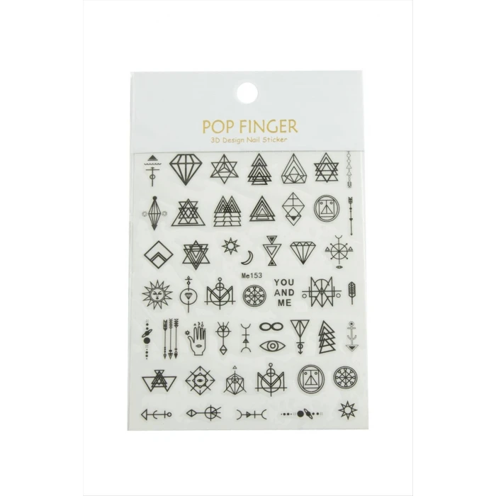 ieg™ Geometri Tattoo Dövme Sticker