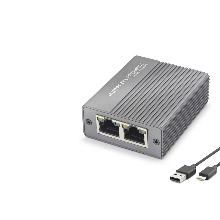 ieg ™ Gigabit Ethernet Switch 3 Port Type-C Güç Girişli - Siyah HDX1412