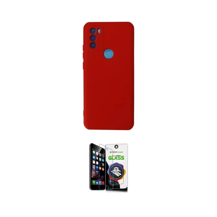 ieg™ GM 21 Plus Kılıf Ahenk Serisi - Şeffaf Temperli Cam Ekran Koruyucu