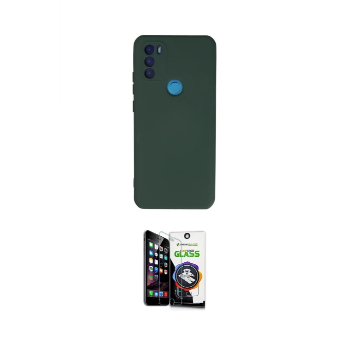 ieg™ GM 21 Plus Kılıf Ahenk Serisi - Şeffaf Temperli Cam Ekran Koruyucu