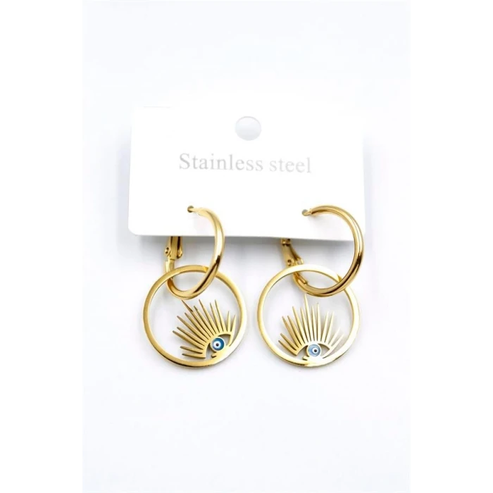 ieg™ Göz Çelik Halka Küpe - Altın