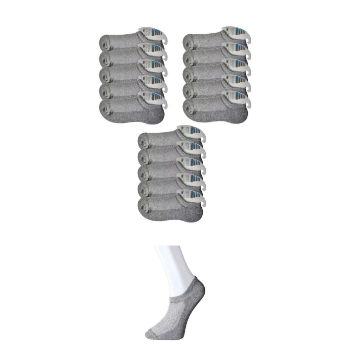 ieg™ Gri Erkek Görünmez Çorap 15 çift