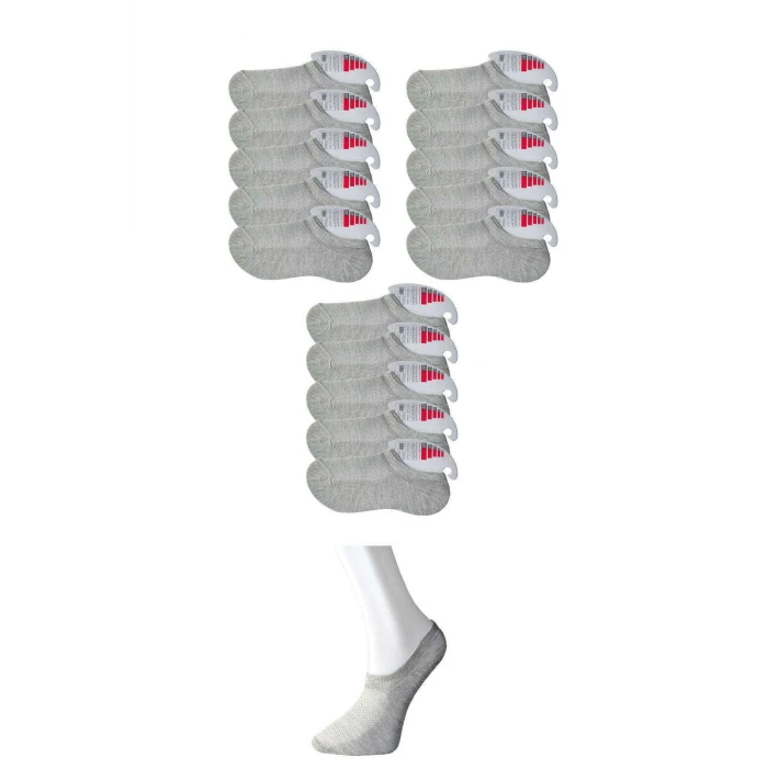 ieg™ Gri Kadın Görünmez Çorap 15 çift