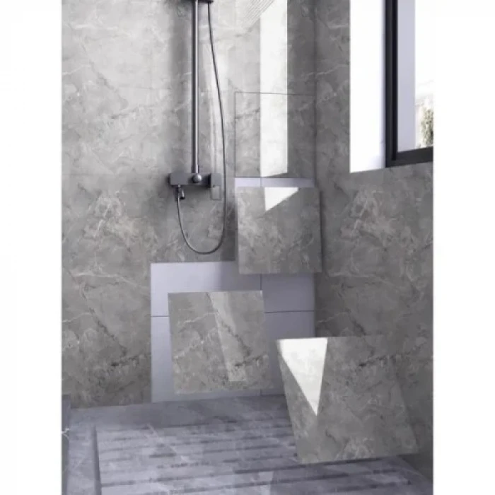 ieg™ Gri Mermer Desen Duvar Sticker (30x30)
