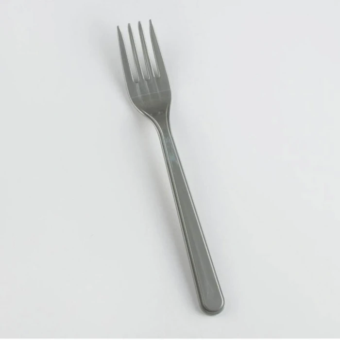 ieg™ Gri Renk Lüks Plastik Çatal 25 Adet