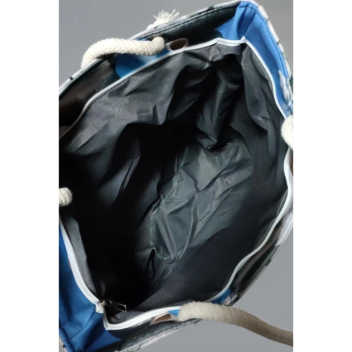 ieg™ Gül Desenli Plaj Çantası