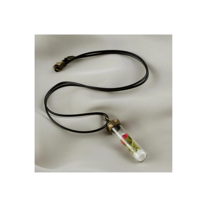 ieg™ Gül Fanus Canlı Kolye