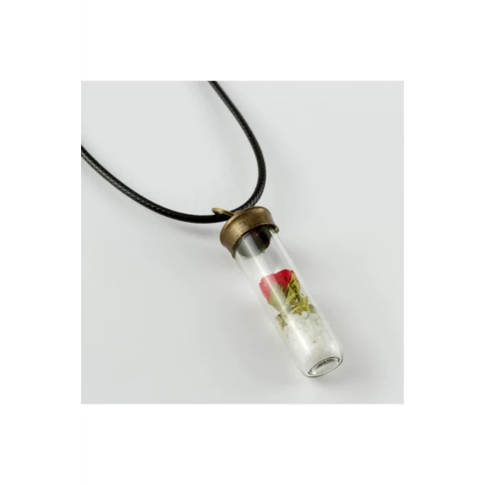 ieg™ Gül Fanus Canlı Kolye