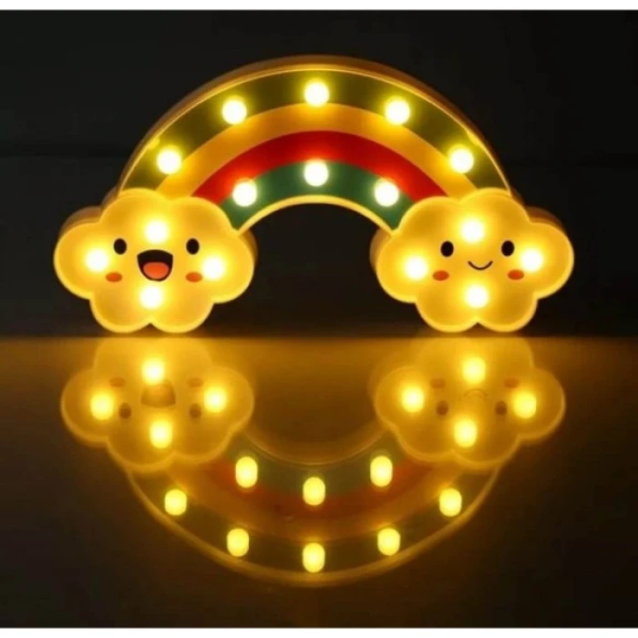 ieg™ Gülen Bulutlu Gökkuşağı LED Gece Lambası