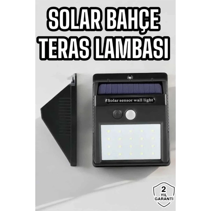 ieg™ Güneş Enerjili Bahçe Lambası Solar Gece Aydınlatma Sensörlü Lamba