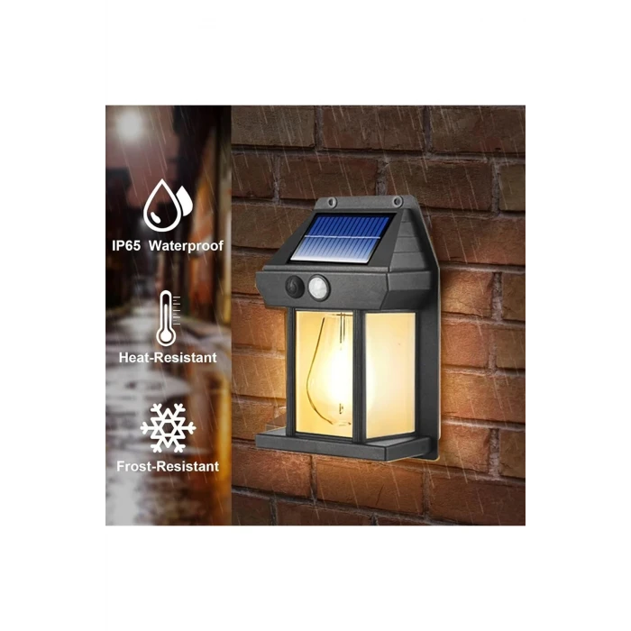 ieg ™ Güneş Enerjili Bahçe Led Ampul Hareket Sensörlü Bahçe Led  Su Geçirmez 3 Modlu Solar Led
