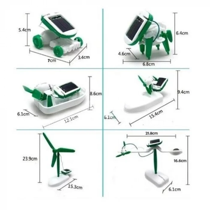 ieg™ Güneş Enerjili Robot Oluşturma Seti Solar Kit (6 in 1)