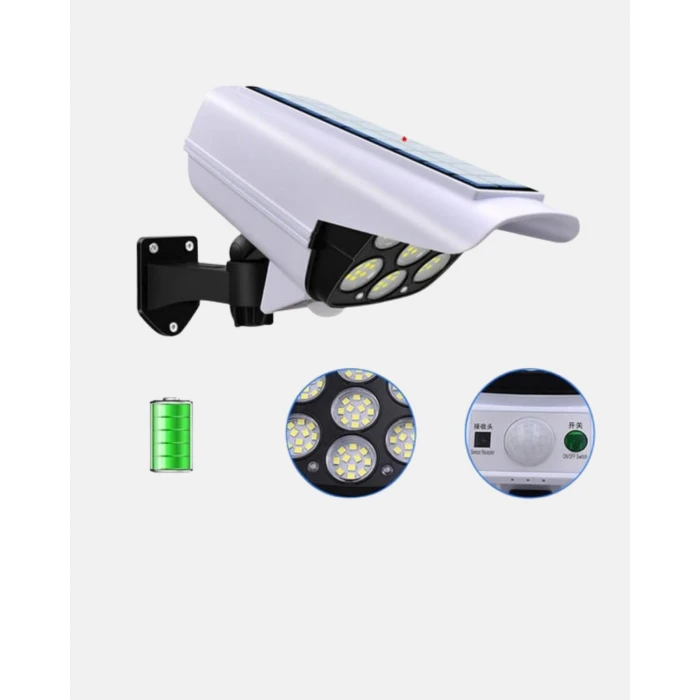 ieg™ Güneş Paneliyle Şarj Olan Hareket Sensörlü Dış Mekan Güvenlik Lambası Ayarlanabilir