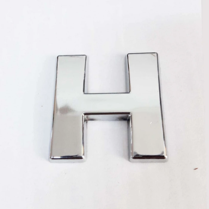 ieg™ H Harfi Villa Tipi Krom Yapışkanlı 9 cm Harf