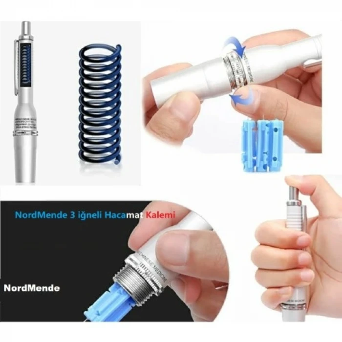 ieg™ Hacamat kalemi 3 İğneli 100 ADET İĞNE HEDİYE