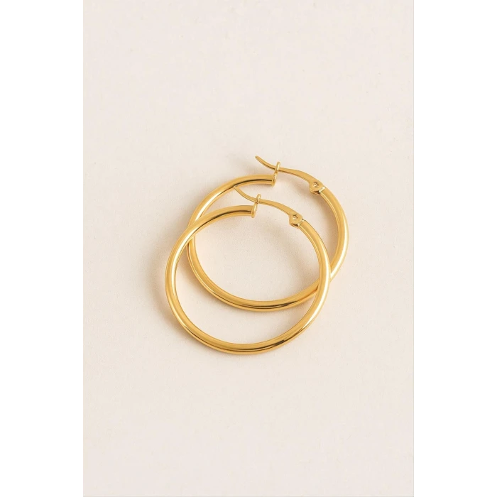 ieg™ Halka Lüks Çelik Küpe 3 cm