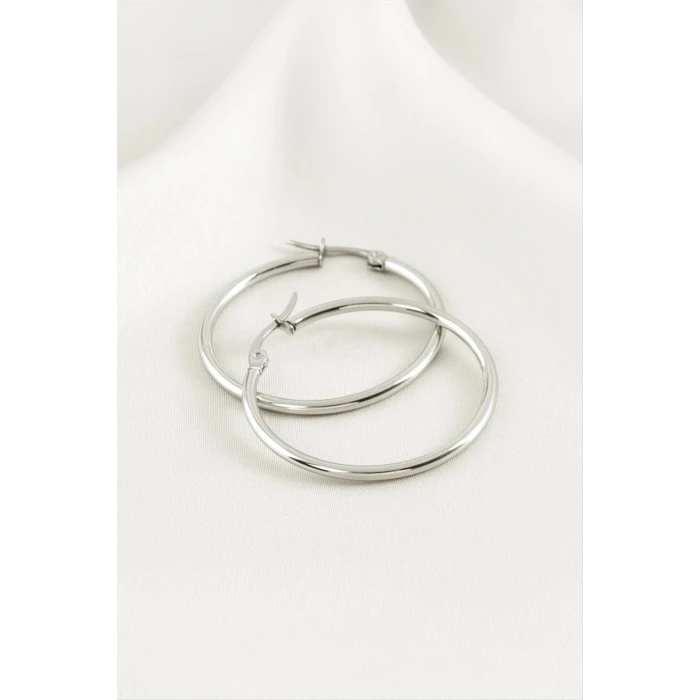 ieg™ Halka Lüks Çelik Küpe 4 cm