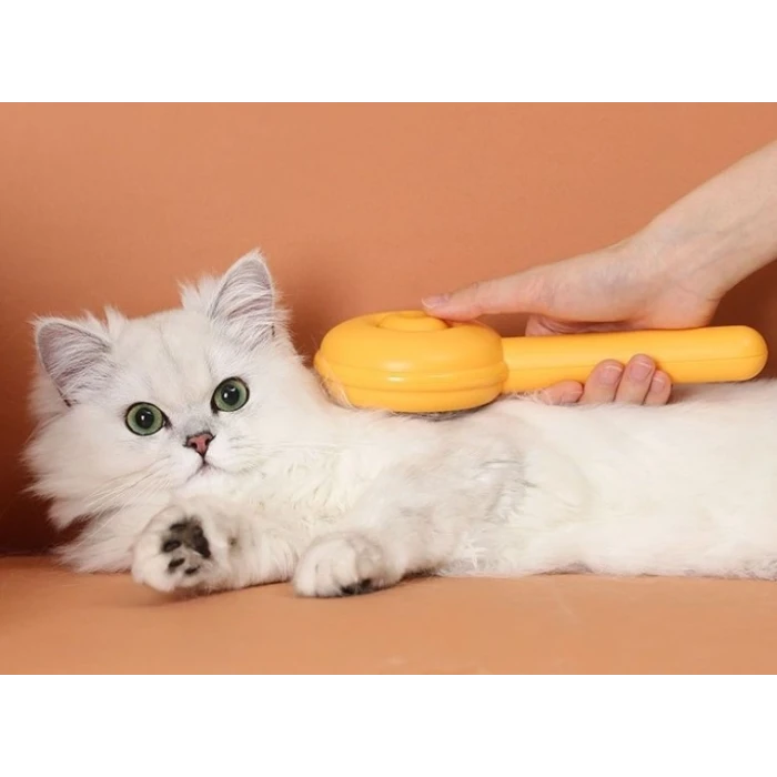 ieg™ Hamburger Şekilli Otomatik Temizlenen Evcil Hayvan Tarağı