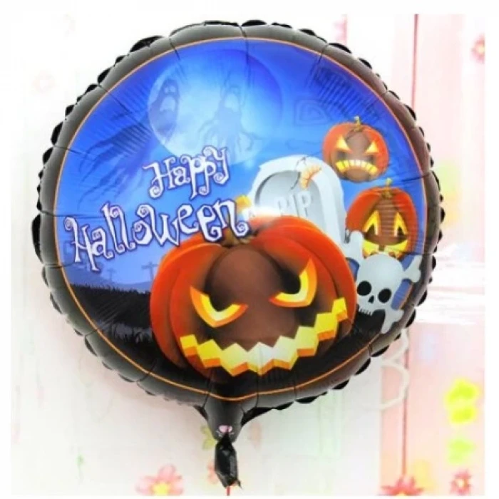 ieg™ Happy Halloween Balkabağı Folyo Balon 18 inç