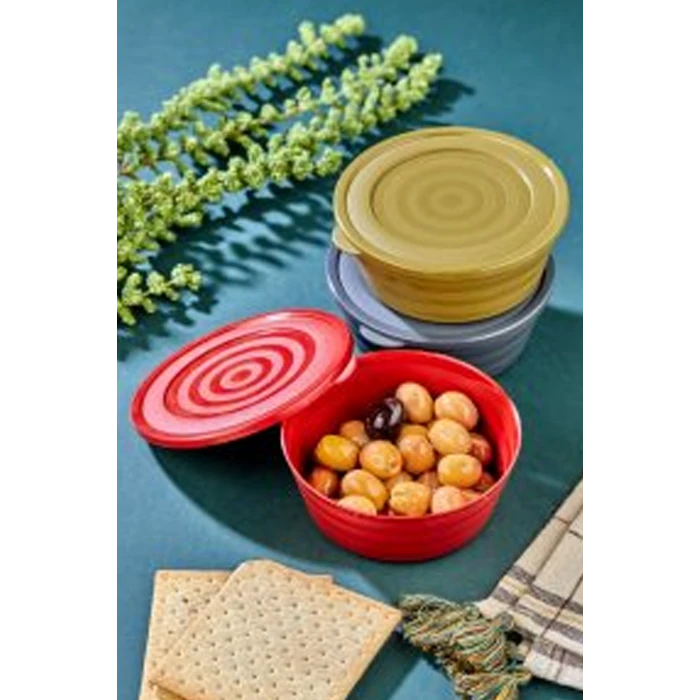 İEG Harmony Kapaklı Yonca Kase 3lü -HT-002