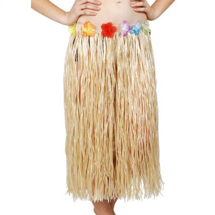 ieg™ Hawaii Tarzı Hula Eteği – 60 cm Hasır Naturel Etek
