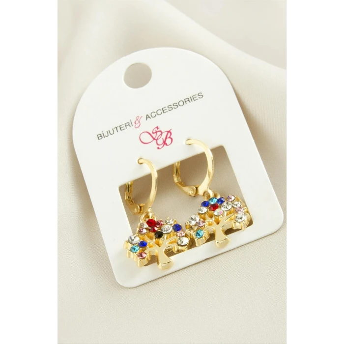 ieg™ Hayat Ağacı Taşlı Küpe