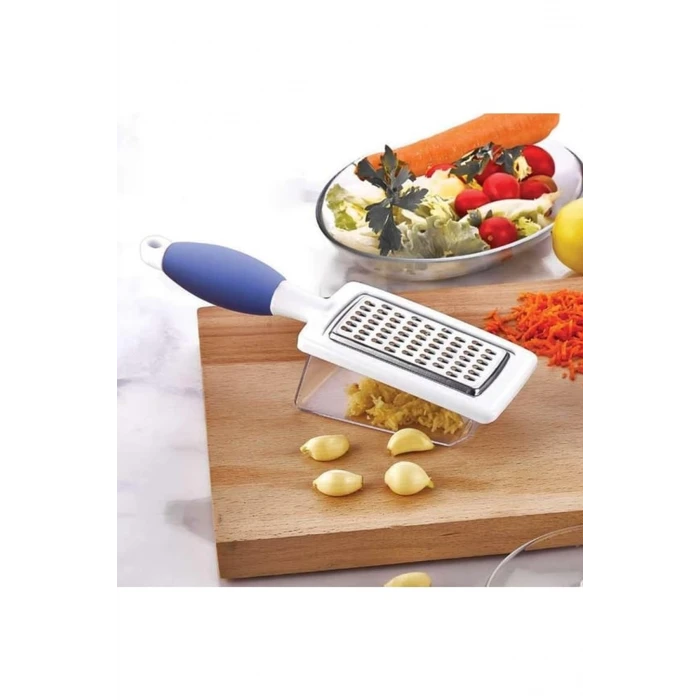 İEG Hazneli Rende Saplı Çift Yönlü Sarımsak Peynir Meyve Sebze El Rendesi  FR-166