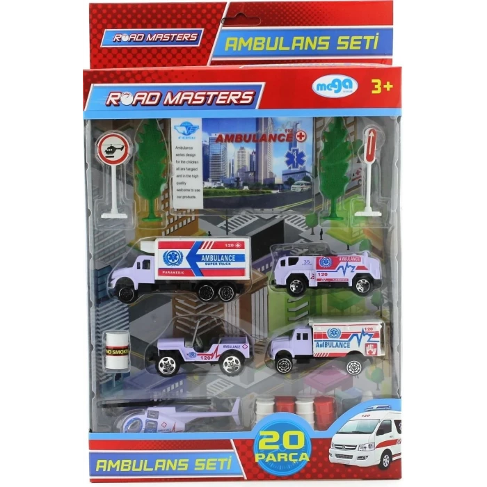 ieg™ Helikopterli Metal Ambulans Seti  Jp9105
