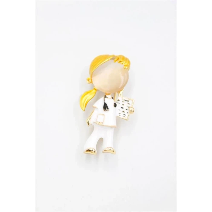 ieg™ Hemşire Doktor Broş - Sarı