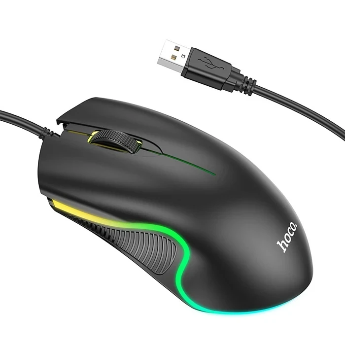 ieg™ Hoco Gm19 Rgb Led Işıklı Gamer Oyuncu Kablolu Optik Mouse