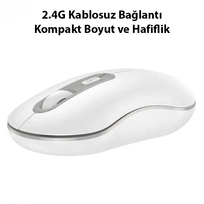 ieg™ Hoco Gm21 Platinium 1600dpi 2.4g Bluetooth Kablosuz Optik Mouse
