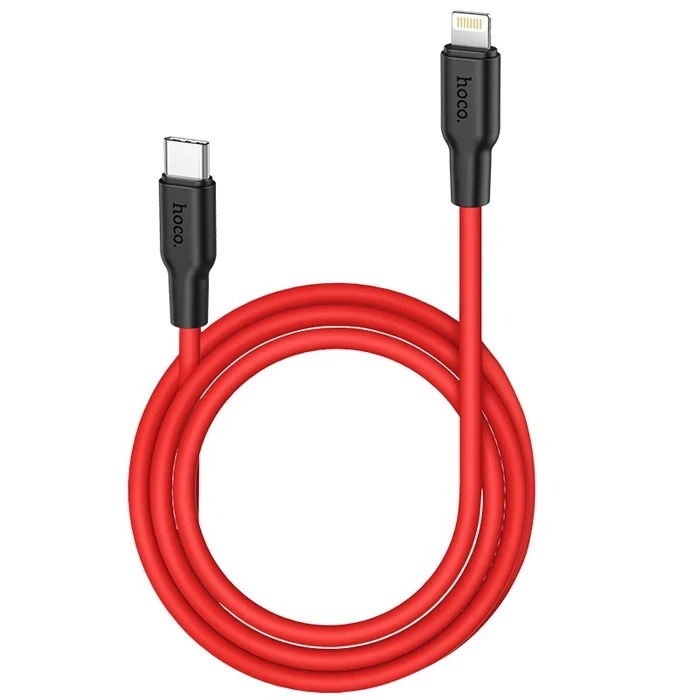ieg™ Hoco X21 Plus Pd 20w Type-c To İphone Lightning Silikon Hızlı Şarj Ve Data Kablosu