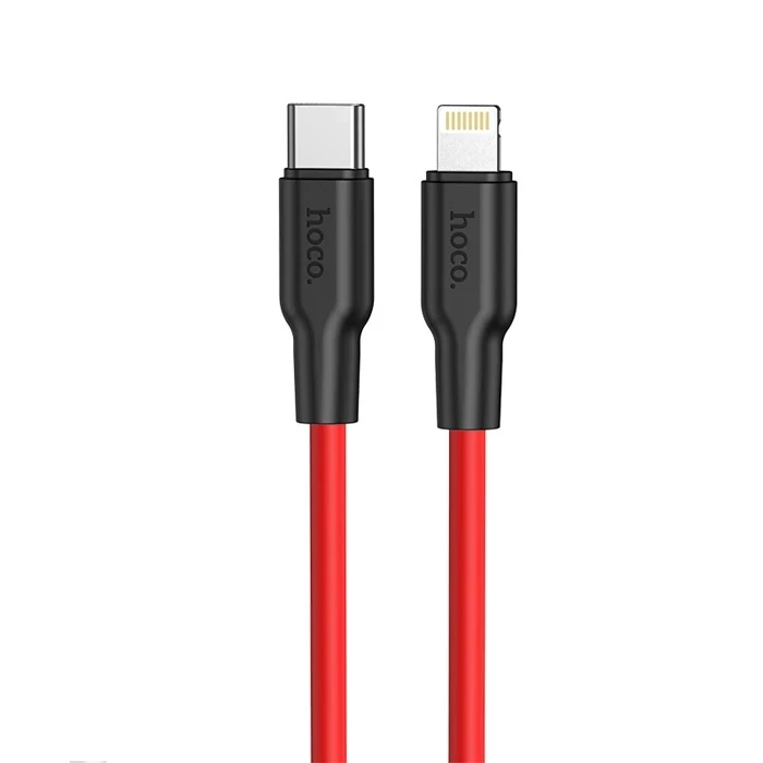 ieg™ Hoco X21 Plus Pd 20w Type-c To İphone Lightning Silikon Hızlı Şarj Ve Data Kablosu