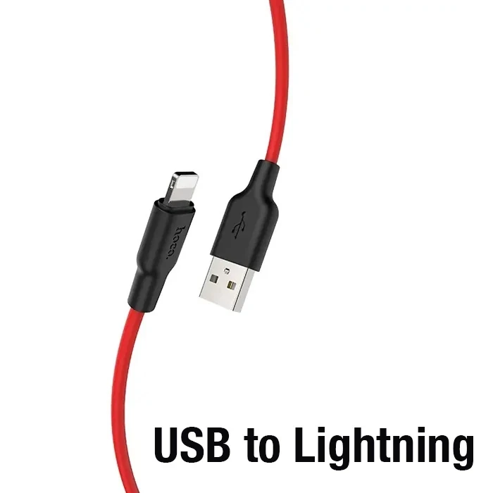 ieg™ Hoco X21 Plus Usb To İphone Lightning Silikon Hızlı Şarj Ve Data Kablosu