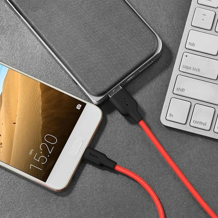 ieg™ Hoco X21 Usb To Type-c 3a Silikon Hızlı Şarj Ve Data Kablosu