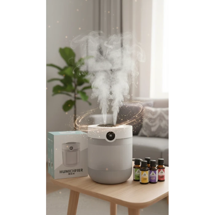 İEG® HUMUDIFIER Hava Nemlendirici ve 5 Adet Uçucu Damla Anbiyans Oda Kokusu